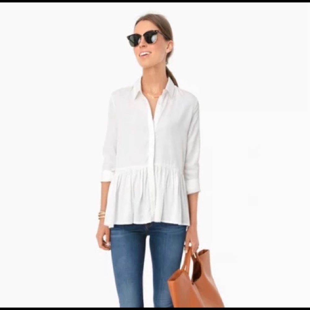 Tuckernuck white charlotte blouse
